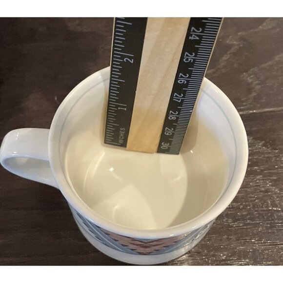 Mikasa Intaglio CAC24 Santa Fe Set Of 2 Demitasse Cups Saucers Vintage Aztec - Picture 4 of 8